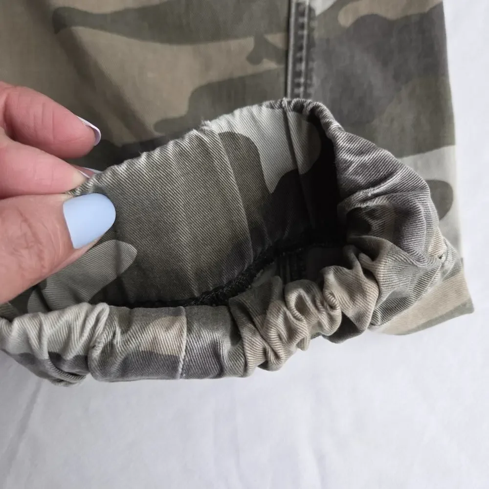 True Religion Joggers Pants Mens 40 Green Camo Denim